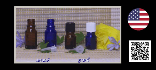 EMPTY Essential Oil Glass Bottles 5 ml or 10 ml