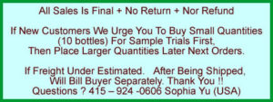 All Sales Is Final , No Return , Nor Refund