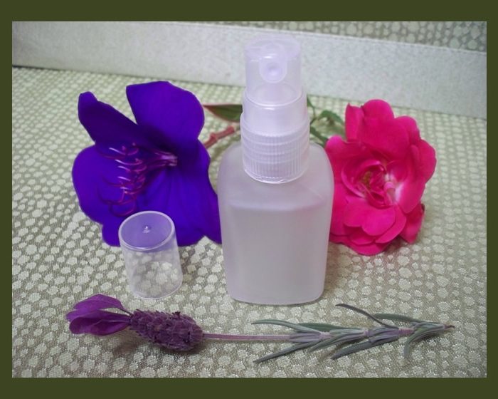 Perfume Screw On Fine Mist Natural Color with 1 oz. Square Frosted Glass Bottles EMPTY